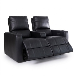 Causeuse et trois places Home Cinéma <span class=keywords><strong>Chaise</strong></span> inclinable avec lumière LED Home Cinéma Canapé Bois Salon Meubles - Product Image 1