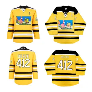 Custom Yellow Hockey Jersey Manufacturers Ice Hockey Premium Jersey Hockey Team Jerseys