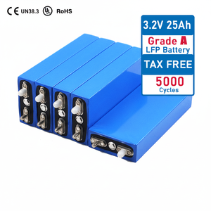 แบตเตอรี่ 3.2V 25Ah ความจุสูง ลิเธียมไอรอนฟอสเฟต สำหรับรถกอล์ฟพลังงานแสงอาทิตย์ เรือ DIY แพ็ค - Product Image 1