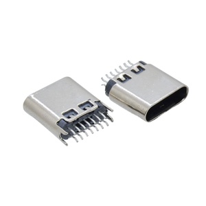 Connecteur Usb C A Souder 10pcs USB De Type C 14 Broches Connecteur Prise De Courant Avec Adaptateur Prise Carte PCB Pour Souder Module De Support Carte PCB De Fil Usb C Femelle