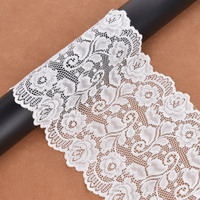 Garniture dentelle en Crochet, élastique, en Nylon, 100% nouveau, vente en gros