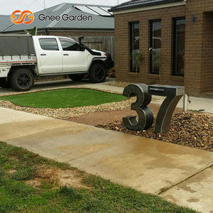 Boîte aux lettres numérique en acier Corten autoportante, résistante à la rouille, pour jardin extérieur et appartement, personnalisable 1500x1800mm Gnee Garden - Product Image 4