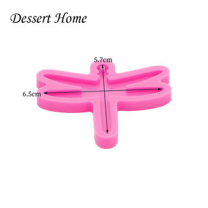 DY0837 Diy Glossy <span class=keywords><strong>Dragonfly</strong></span> Sleutelhanger Siliconen Mal-Craft Epoxy Mallen-Diy Mould Voor Epoxyhars Sieraden Maken - Product Image 3