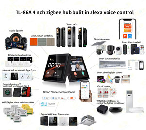 Interrupteur intelligent M9 Zigbee Tuya à commande vocale, panneau tactile 8 boutons, montage mural <span class=keywords><strong>pour</strong></span> système d'automatisation domestique et hôtelière - Product Image 5