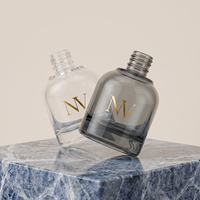Flacon diffuseur de parfum vide en verre rond de 10 ml pour voiture, avec bouchon à vis, pour huiles essentielles