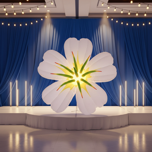 ดอกไม้ประดับงา<span class=keywords><strong>น</strong></span>แต่งงา<span class=keywords><strong>น</strong></span>แบบเป่าลมสั่งทำได้ ขายดี พร้อมไฟสำหรับงานอีเว้นท์ ดอกบัวเป่าลม - Product Image 1