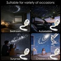 Projecteur USB Mini Galaxie Direct Usine avec 24 Diapositives HD, Veilleuse Étoilée Aurore Saturne Noël, Cadeau OEM pour Enfants