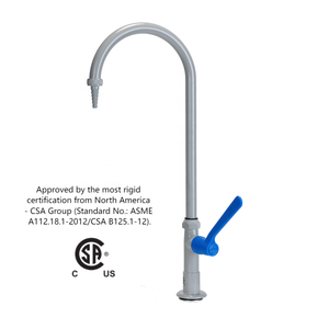 Grifo Moderno de Latón Macizo Resistente a Químicos con Válvula de Cerámica y Acabado de Alto Brillo para Uso en Escuelas, Almacenes, Hospitales y Laboratorios - Product Image 1