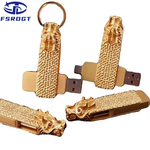 Quà lưu niệm tốc độ cao Zodiac Dragon mới Trung Quốc gió 16GB 32GB U đĩa 3.0 Type-C máy tính bên di động phổ biến - Product Image 2