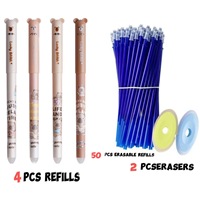 Nuevo Bolígrafo de Plástico Panda Borrable de Tinta Neutra, Secado Rápido, Resistente al Calor, de Alta Apariencia, para Estudiantes, Oficina, Material Escolar