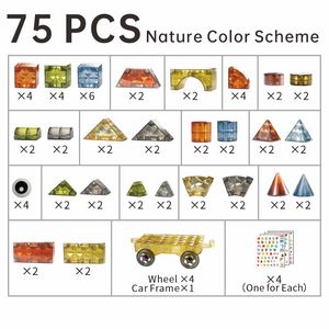 PUNGROW <span class=keywords><strong>4D</strong></span> Diy deslumbrante bloques magnéticos rompecabezas juguetes enlace <span class=keywords><strong>cubo</strong></span> juguetes educativos bloques de construcción azulejo para niños - Product Image 3