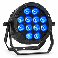 Projecteur LED PAR sur batterie 12x18W RGBAW+UV 5/15/25 degrés WiFi sans fil DMX IP65 pour location événementielle et mariages