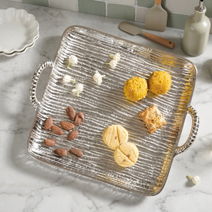 <b>Serving</b> <b>Tray</b> With Handles Polished Finish Residential Use Food Contact Safe - Product Image 2