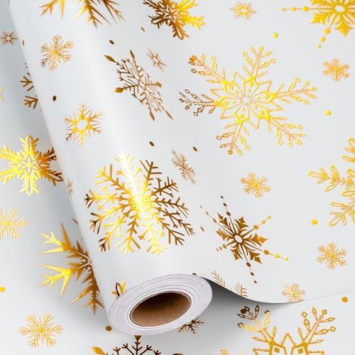 White and Gold Snowflake