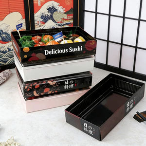 عبوة سوشي للوجبات الجاهزة حاويات طعام صديقة للبيئة للاستعمال مرة واحدة ، شعار مخصص لصناديق السوشي - Product Image 6