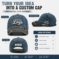 Gorras de Béisbol Personalizadas Más Vendidas al por Mayor, Gorra Estilo Dad Navy, Algodón Suave Lavado, Ajustable, Pedido al por Mayor