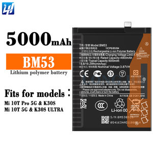 Batería BM53 para Xiao <span class=keywords><strong>mi</strong></span> NOTE <span class=keywords><strong>10</strong></span> <span class=keywords><strong>PRO</strong></span> CC9 <span class=keywords><strong>PRO</strong></span> NOTE10 LITE <span class=keywords><strong>MI</strong></span> 10T 10Tpro/Redmi K30S Batería de alta capacidad 5260mAh - Product Image 3