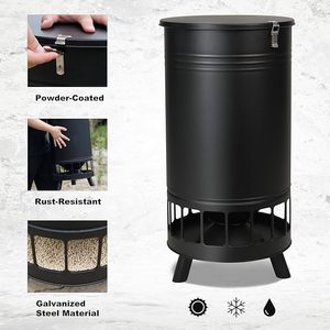 Erogatore automatico per cervi a gravità Dispenser resistente alle intemperie grande alimentatore in metallo per cervi liberi altre forniture da giardino - Product Image 2