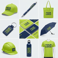 Ensemble promotionnel personnalisé pour entreprise, bouteille d'eau bleue, carnet, stylo, pack de fournitures de marque, cadeau d'entreprise, commande en gros