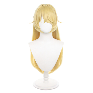 Parrucca sintetica Ainizi da 75 cm, gialla, resistente al calore, nuova pelle di <span class=keywords><strong>Fischl</strong></span>, per cosplay da Genshin Impact - Product Image 2