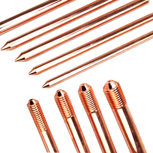 Tige de terre en acier plaqué cuivre économique pour protection souterraine - Product Image 1