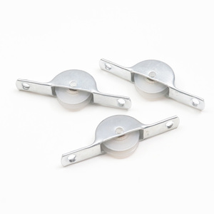 Ruedas de rodillo ligeras de 56 mm de hierro PA6, polea pequeña de nailon de una sola bola <span class=keywords><strong>para</strong></span> riel de puerta mosquitera - Product Image 5