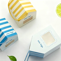 Boîtes cadeaux pliantes créatives et minimalistes, en forme de petite maison, pour friandises de style pâtisserie, en carton ivoire de 2 mm, pour faveurs de mariage