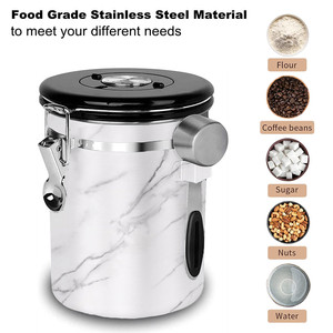 Stainless Steel <strong>Coffee</strong> Canister Airtight Kitchen Food Storage <strong>Container</strong> with Date Tracker and Scoop for <strong>Coffee</strong> <strong>Ground</strong>, Bean - Product Image 4