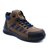 Chaussures de sécurité industrielles MaxiTough en cuir microfibre et daim, avec semelle intermédiaire anti-perforation en Kevlar, conformes à la norme CE