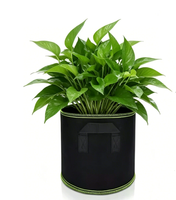 Sacs de culture pour plantes en polypropylène haute résistance Enbagold 20L (5 pièces) en tissu non tissé respirant avec poignées réutilisables pour tomates