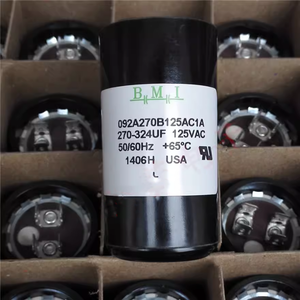 Condensador de arranque del compresor <span class=keywords><strong>USA</strong></span> <span class=keywords><strong>BMI</strong></span> 270-324UF 125VAC 092A270B125AC1A - Product Image 2