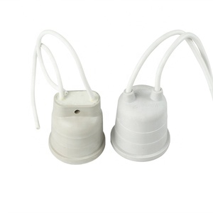 <span class=keywords><strong>E27</strong></span> Trắng Không Thấm Nước Silicone PVC Nhựa Treo Bóng Đèn Giữ Ổ Cắm - Product Image 1