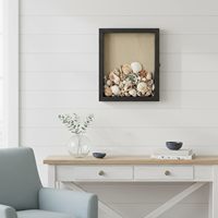 Vitrine en bois pour montage mural ou sur table, boîte à ombre rectangulaire pour mariage, commémoration d'animaux de compagnie, figurines miniatures, souvenirs de bébé
