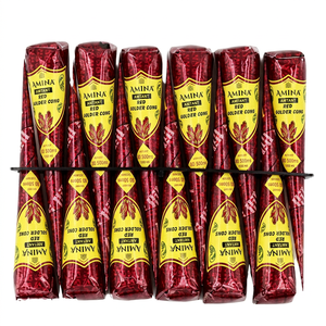 AMINA Red Herbal Mehndi Cone <b>Temporary</b> <b>Tattoo</b> Henna Paste Bridal Pattern <b>Adults</b> Bulk Supply Worldwide MSDS Certified 0.036kg - Product Image 1