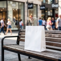 Großhandel: Kundenspezifische, fettdichte Kraftpapiertüten mit gedrehtem Papiergriff für Bäckereien und Konditoreien – ideal für Gebäck, Brot und Backwarenverpackungen