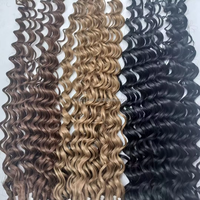 Extensions de cheveux en plumes, extensions de cheveux ondulés, tresses, deux mèches reliées, extensions de cheveux en plumes jumelles pour les Africains noirs