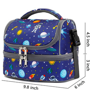 Sac à déjeuner isotherme Tongchuang pour enfants, motif astronaute, en tissu Oxford double couche, 7L, le plus vendu, pouvant être porté à la main, sac isotherme - Product Image 3