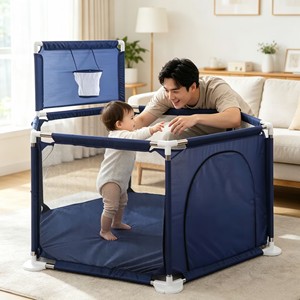 Corralito <span class=keywords><strong>para</strong></span> Bebés PPEN3, Barrera de Seguridad <span class=keywords><strong>para</strong></span> Niños, Corralito Portátil <span class=keywords><strong>para</strong></span> Interiores - Product Image 2