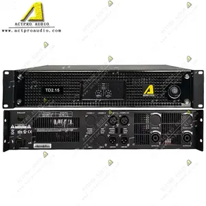 Actpro amplificador de potência e áudio, amplificador estéreo profissional com 4000 watts, 4 canais de classe d