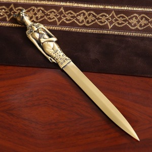 Abrecartas de Metal Retro, cortador de Katana, cuchillo de archivo King <span class=keywords><strong>Tut</strong></span> Blade Titan Apollo Anubis, sobre de papel de árbol, abridor de espada - Product Image 4