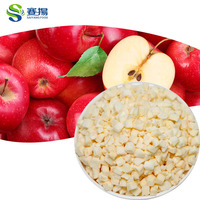 SAIYANG Topkwaliteit Appel Vriesgedroogde Blokjes Premium Natuurlijke Vriesgedroogde Appel Fruitblokjes Snacks voor Smoothie Havermout