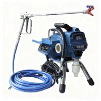Mesin Semprot Cat Airless Plunger untuk Cat Lateks, Otomatis Penuh, Motor Brushless Profesional, Multifungsi untuk Teknik