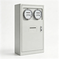Boîtier de compteur d'énergie électrique triphasé à deux positions, armoire de distribution murale, contrôle des frais de réseau du Sud