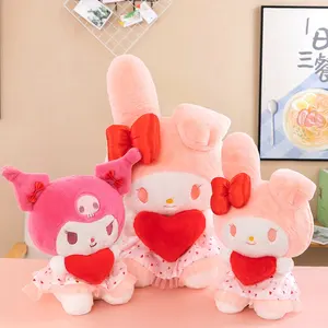Lovely Soft Kuromi Melody muñecos de peluche superventas Anime figura de dibujos animados juguetes de peluche niñas regalos