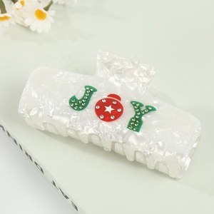 กิ๊บติดผมอะซิเตทประดับเพชรรูปตัวอักษร ดีไซน์หรูหรา สง่างาม ขนาดใหญ่ สำหรับผู้หญิง - Product Image 4