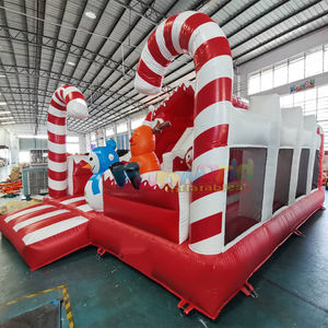 Castillo inflable comercial de Navidad con tobogán, castillo hinchable para niños al aire libre, combo de brincolín. - Product Image 3