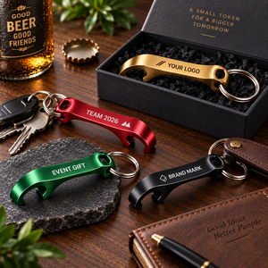 Llavero Abridor de Botellas de Aluminio Personalizado, Abridor de Cerveza Metálico con Grabado Láser, Regalo Promocional OEM ODM - Product Image 2