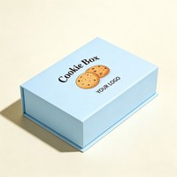 Boîte d'emballage rigide pour biscuits en gros, impression personnalisée avec logo, encre à base de soja, pour biscuits, sushis et cadeaux