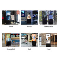 Kiosco Táctil Vertical de 49/55/65 Pulgadas con Pantalla LCD para Señalización Digital en Interiores, para Centros Comerciales, Tiendas, Hoteles y Transporte Público