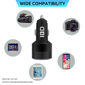 อะแดปเตอร์อเนกประสงค์สำหรับชาร์จโทรศัพท์ในรถยนต์,ตัวแปลงหลาย Pd Qc PPS พอร์ตแบบชาร์จเร็ว<span class=keywords><strong>2</strong></span> Usb Usbc Usba แบบ Dual Type C <span class=keywords><strong>3</strong></span>พอร์ต30W 66 Watt 65W - Product Image 2